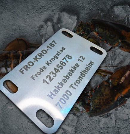 Merke skilt fiskeredskaper