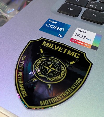 MILVET logo 3D overførings merke